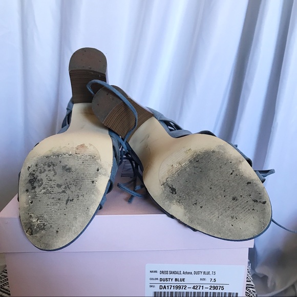 Justfab Achana Dusty Blue Heels - Picture 4 of 5